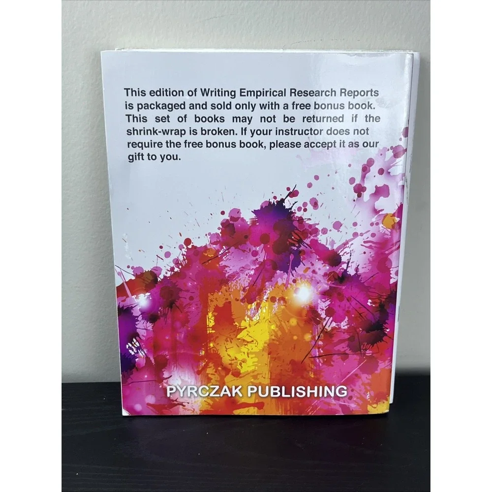 Writing Empirical‎ Research Reports Pyrczak Galvan Paperback Research Methods